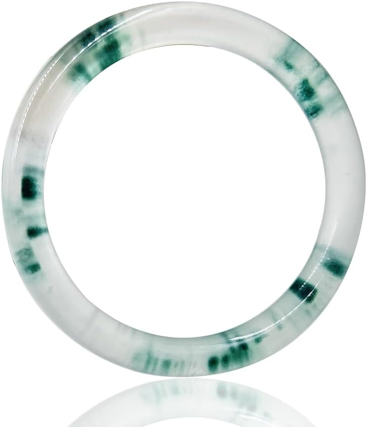 Women Jade Bangle Bracelets Natural Green Jade Bracelet Chinese Feng Shui Bracelet With Good Luck And Wealth Bangle with Box