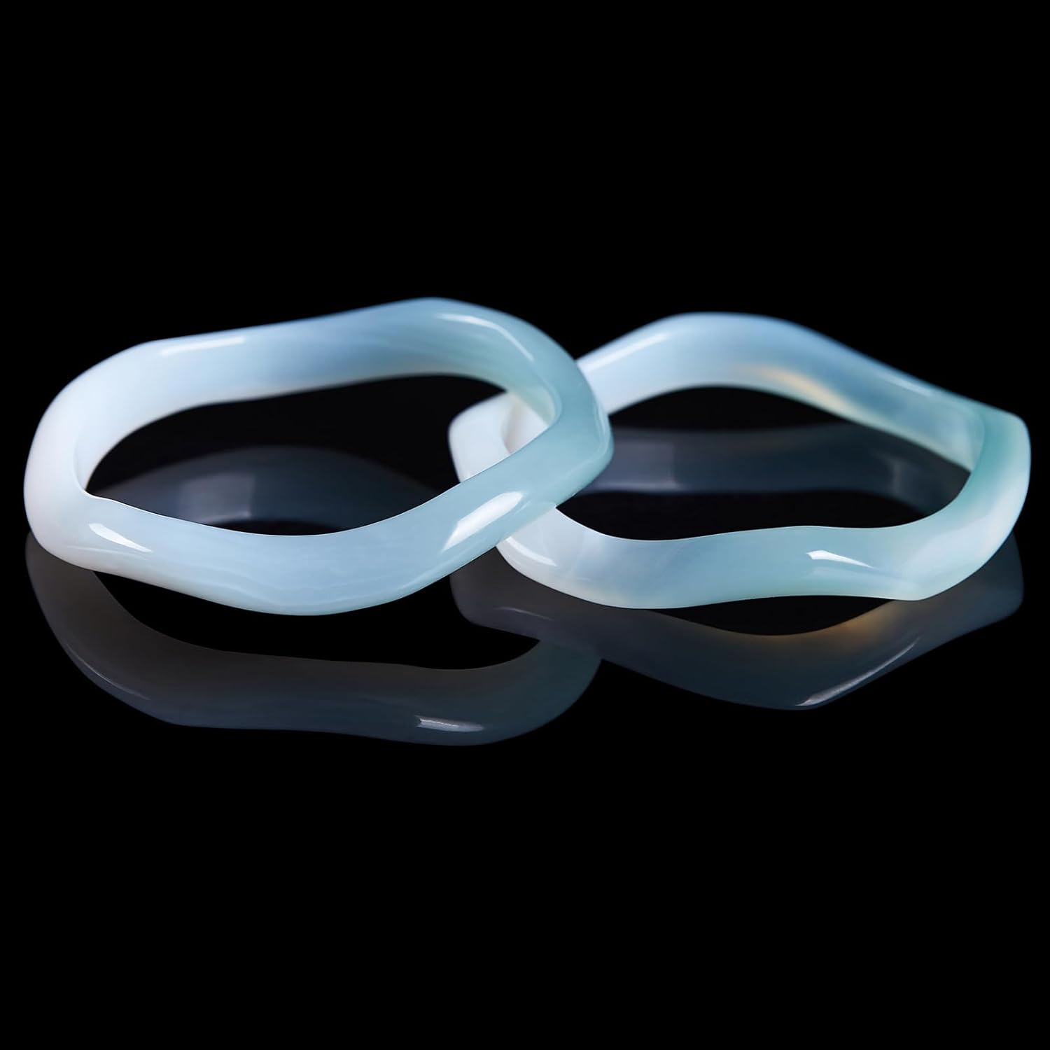 Jade Bangle Bracelet for Women, Good Luck Gifts, - Image 2