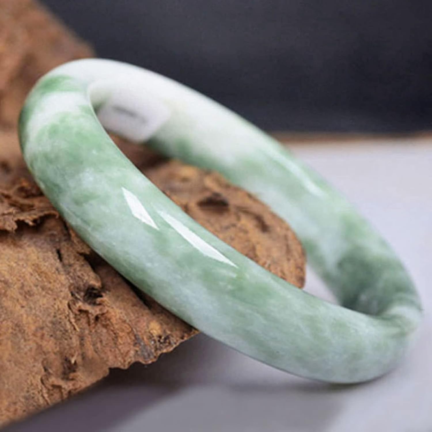 Jade Bangle Bracelet for Women, Good Luck Gifts, - Image 2